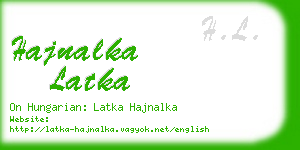 hajnalka latka business card